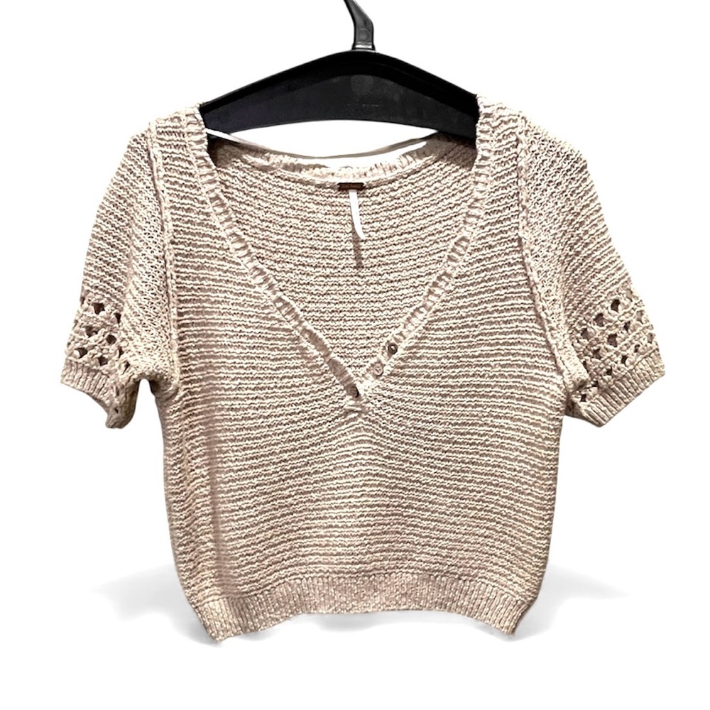 Free People Bree Pullover in Summer Khaki Size XS - Picture 2 of 8